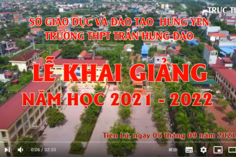 LỄ KHAI GIẢNG năm học 2021 - 2022 trường THPT Trần Hưng Đạo