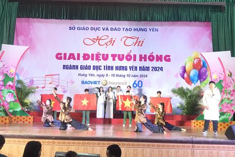 Trường THPT Trần Hưng Đạo với Hội thi “Giai điệu tuổi hồng” ngành Giáo dục tỉnh Hưng Yên năm 2024