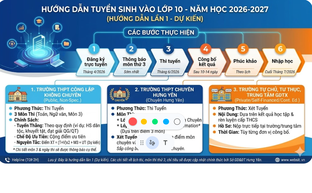 <a href='https://thpttranhungdao.hungyen.edu.vn/tin-tuc/so-858sgddt-qlcl-vv-huong-dan-tuyen-sinh-vao-lop-10-thpt-cong-lap-nam-hoc-2026-2027.html'>Số: 858/SGDĐT-QLCL V/v hướng dẫn tuyển sinh vào lớp 10 THPT công lập năm học 2026-2027</a>